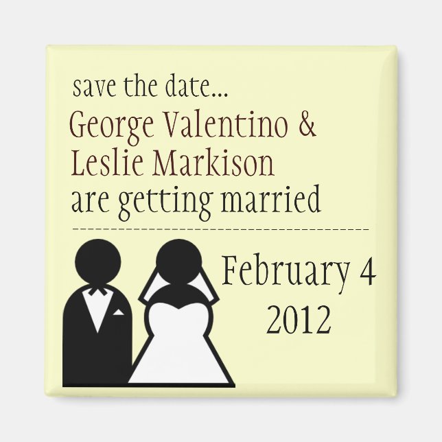 Save the Date Magnet III (Front)