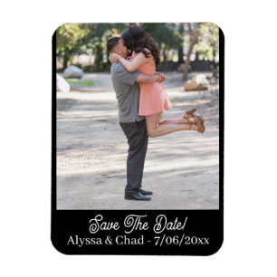 Save the date magnet personalized photo