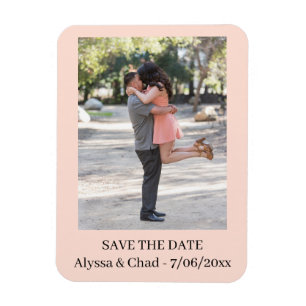 Save the date magnet personalized photo