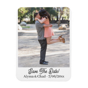 Save the date magnet personalized photo