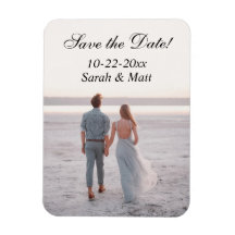 Save the date magnet personalized photo