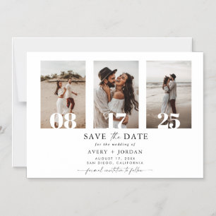 Save the Date Magnet, Photo Modern Save the Date Magnetic Invitation