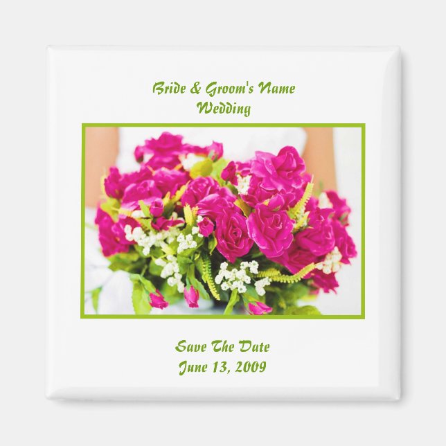 Save the Date Magnet Template (Front)