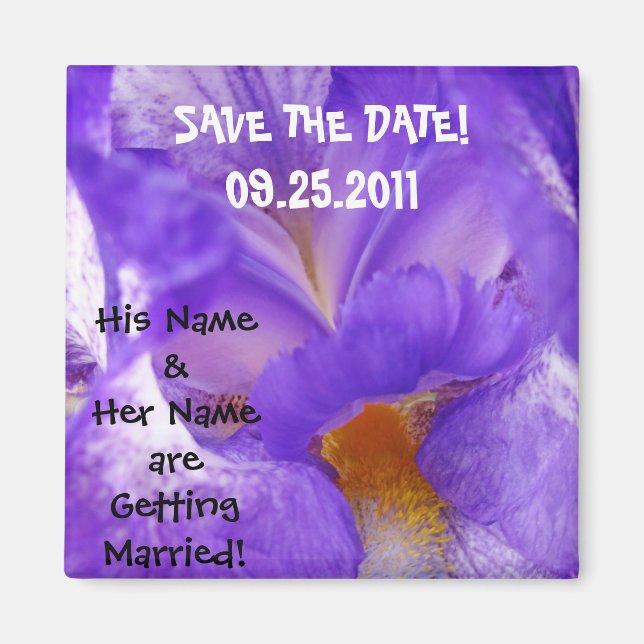 Save the Date! magnet Wedding favors Save Date (Front)
