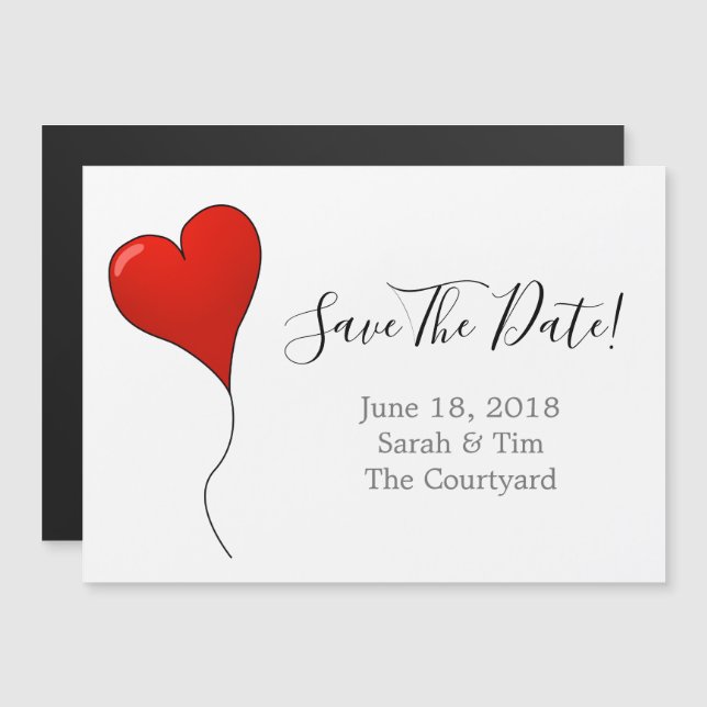 save The Date magnetic card (Front/Back)