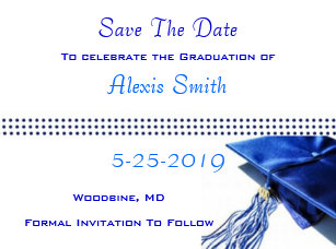 graduation save the date