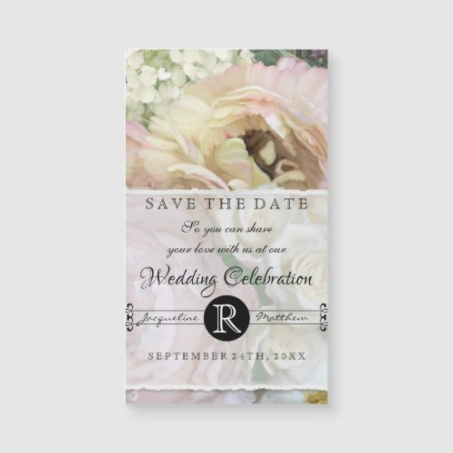 Save the Date Magnets French Flower Market Wedding