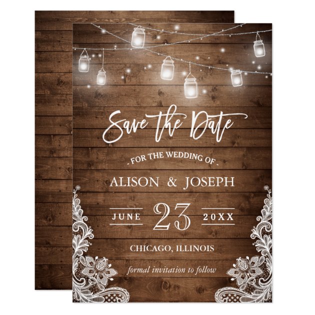 22 Best Save The Date Cards for Rustic Weddings | Mimoprints