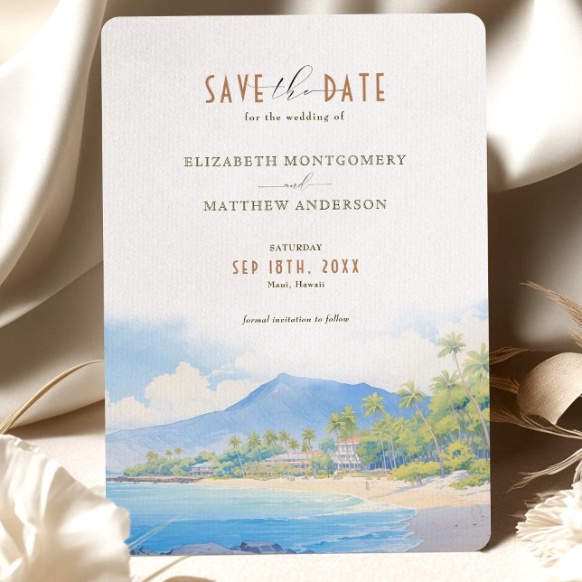 Save The Date Maui, Hawaii Destination Invitation (Creator Uploaded)