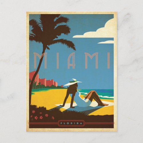 Save the Date  Miami FL Announcement Postcard