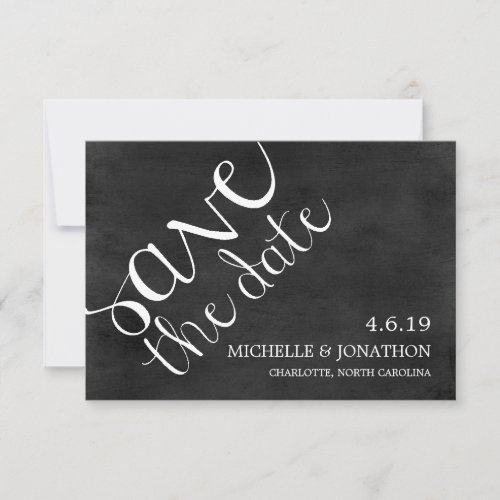 Save The Date  Mod Pen Chalkboard