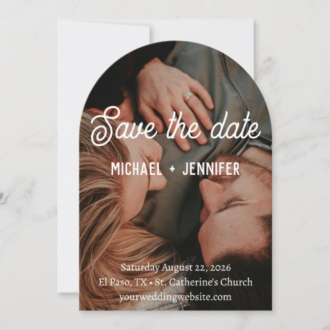 Save the Date Modern & Minimalist (Front)