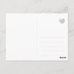 Save the date - modern, watercolor pink orange postcard