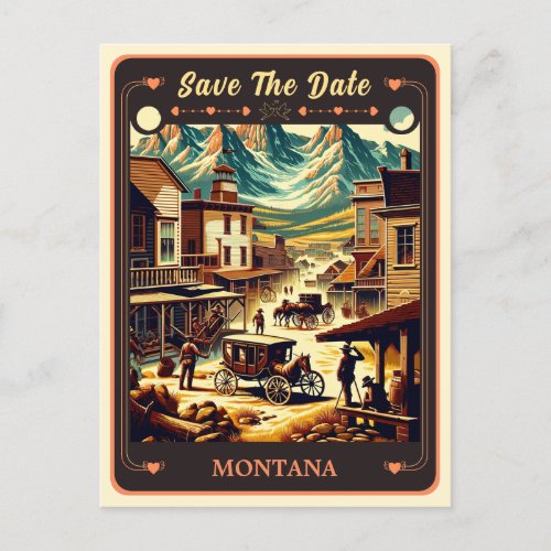 Save the Date  Montana Invitation Postcard