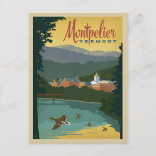 Save the Date - Montpelier, VT Announcement Postcard