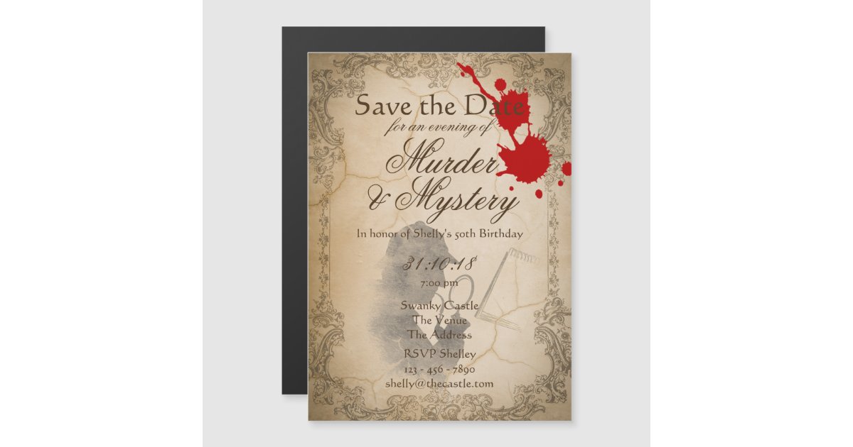 Classic Castle Murder Mystery Printable Game Workplace 