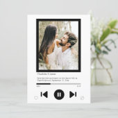 Save The Date Music Player First Dance Photo (Standing Front)