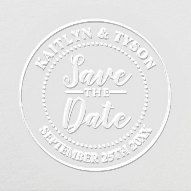 Save The Date Name And Date Embosser (Design)