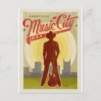 Save The Date | Nashville  Tn - Music City Usa Announcement Postcard by AndersonDesignGroup at Zazzle