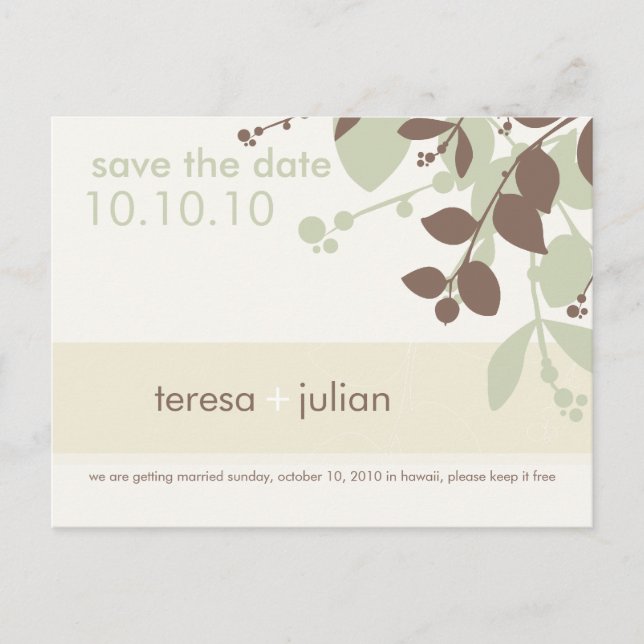 SAVE THE DATE :: native 5 Announcement Postcard (Front)