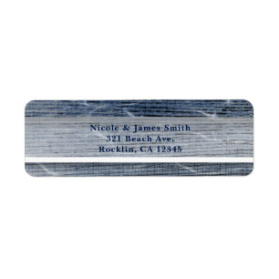 SAVE THE DATE Nautical Beach Engagement Invitation Label