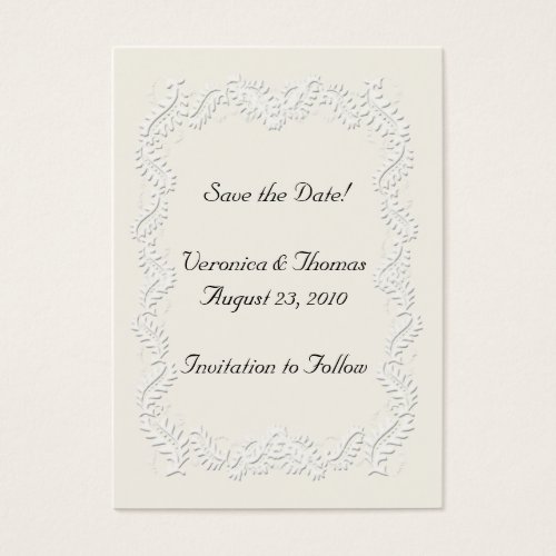 Save the Date Neutral Business Card Templates