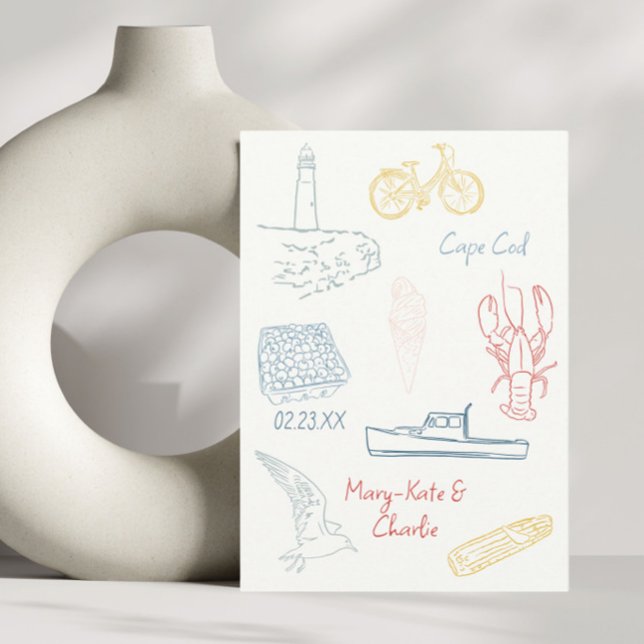 Save The Date New England summer Wedding  Invitation (Creator Uploaded)