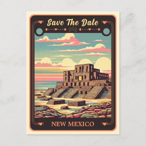 Save the Date  New Mexico Invitation Postcard