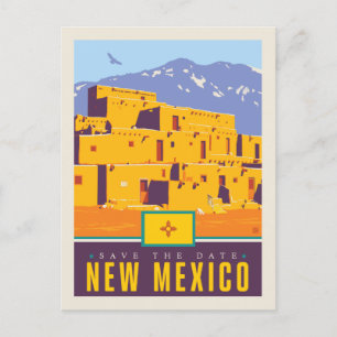 Save the Date New Mexico Invitation Postcard