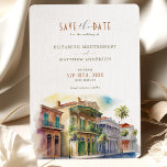Save The Date New Orleans City Destination Invitation<br><div class="desc">Introducing the New Orleans City Save the Date Card, beautifully painted in watercolors! This stunning invitation features the New Orleans skyline. Our invitation is customizable, so you can easily edit the text to fit your wedding details. Choose from a variety of font styles and colors to match your theme. The...</div>
