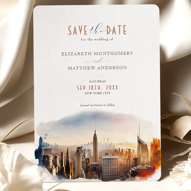 Save The Date New York City Destination Invitation (Creator Uploaded)