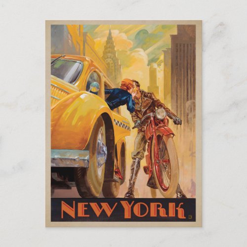 Save the Date  New York Minute Announcement Postcard