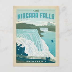 Save the Date   Niagara Falls, NY Announcement Postcard