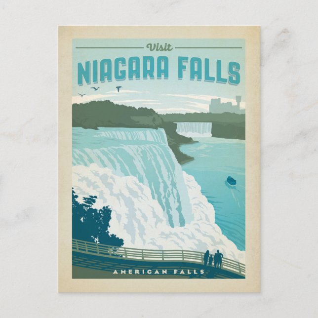 Save the Date | Niagara Falls, NY Announcement Postcard (Front)