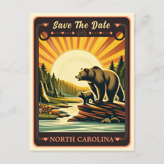 Save the Date | North Carolina Invitation Postcard (Front)