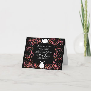 Save the Date Notecard Wiccan Handfasting