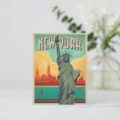 Save the Date | NYC - Lady Liberty 2 Announcement Postcard (Standing Front)