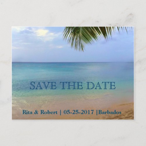 Save the Date  Ocean  Postcard Announcement Card