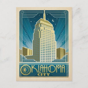 Save the Date Oklahoma City, OK Announcement Postcard