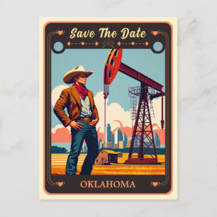Save the Date   Oklahoma Invitation Postcard