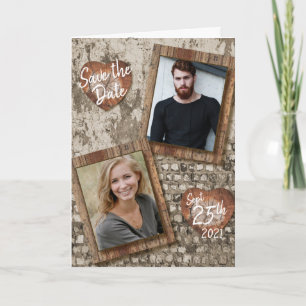 Save the Date - Old Rustic Vintage Card