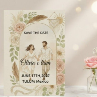 Save the Date: Olivia & Liam Invitation