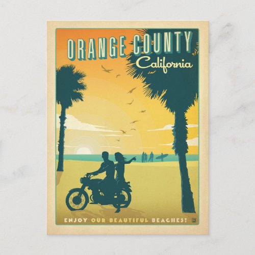 Save the Date  Orange County CA Announcement Postcard