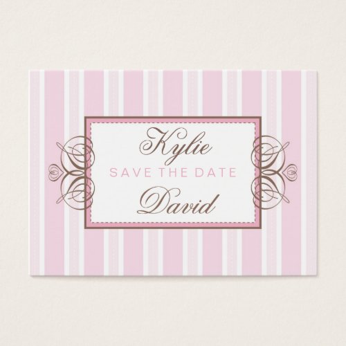 SAVE THE DATE :: paris stripe Business Card Template