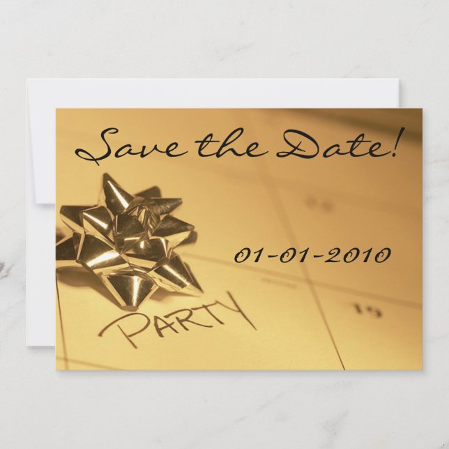 Save the Date! Party Invitations (Front)