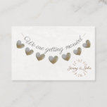 Save the date pearl heart bunting card<br><div class="desc">Save the date pearl heart bunting card.
Perfect for vintage and country side weddings.  
All text can be customized with the personalize button.</div>