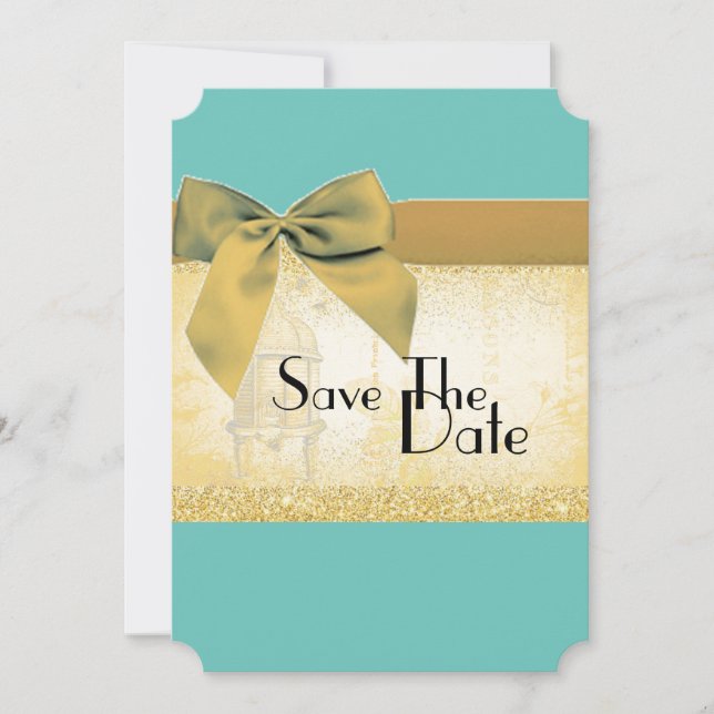 Save The Date  Personalize Wedding  Paris Template (Front)