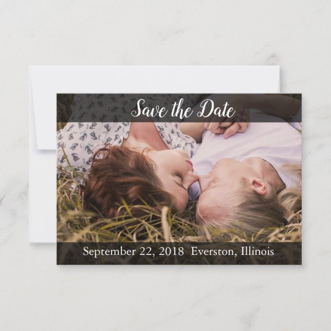 Save the Date Personalized Photo Card (Front)