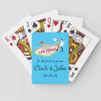 Personalized Las Vegas Sign Playing Cards