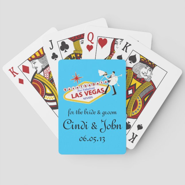 Save the Date Personalized Playing Cards (Back)